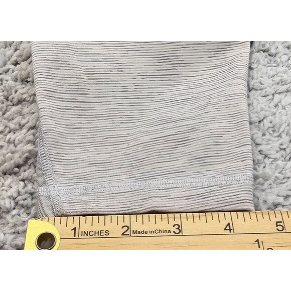 Lululemon Womens Leggings Train Times Gray Mesh 7/8 Ankle High Rise Yoga Size 10 - Picture 15 of 15